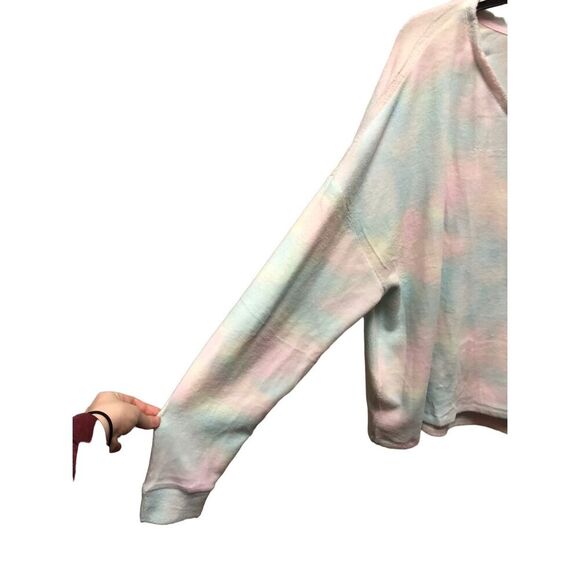 So Women’s Pastel Rainbow Tie Dye Two Piece Sleep Pajama Set Size 3X NWT - Picture 3 of 10